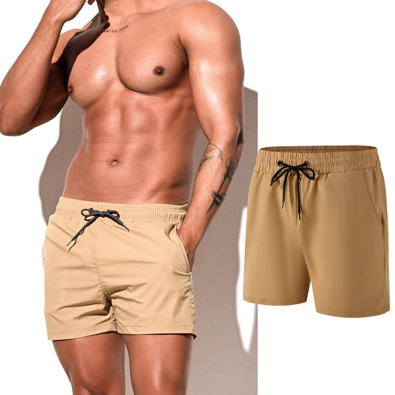 Men's Quick Dry Swim Shorts for Summer Beach Activities