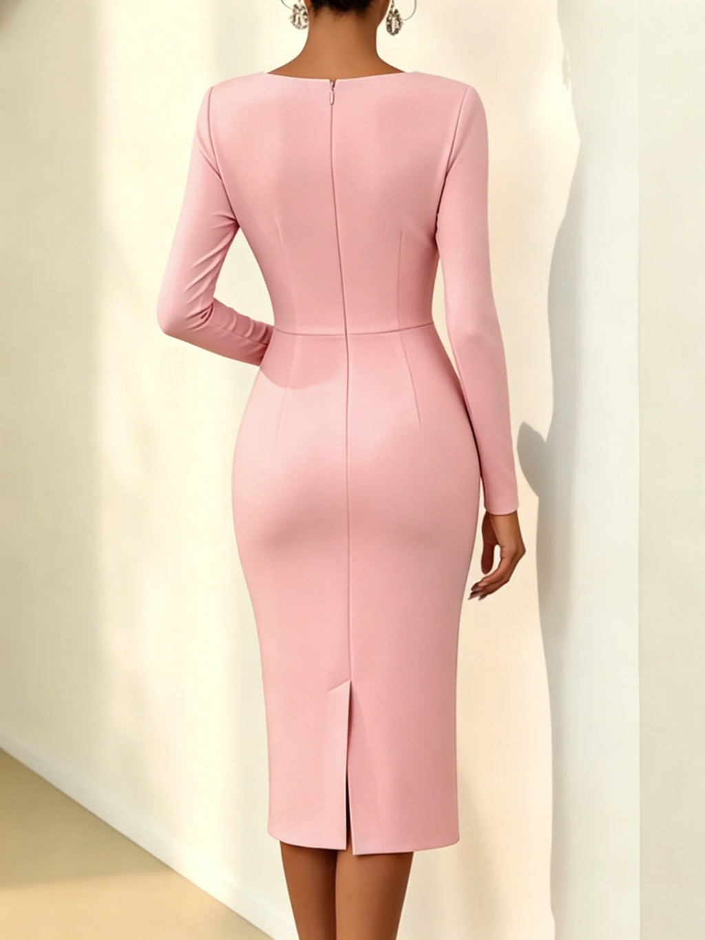 Elegant 3D Flower Midi Dress for Women by ILUKiss