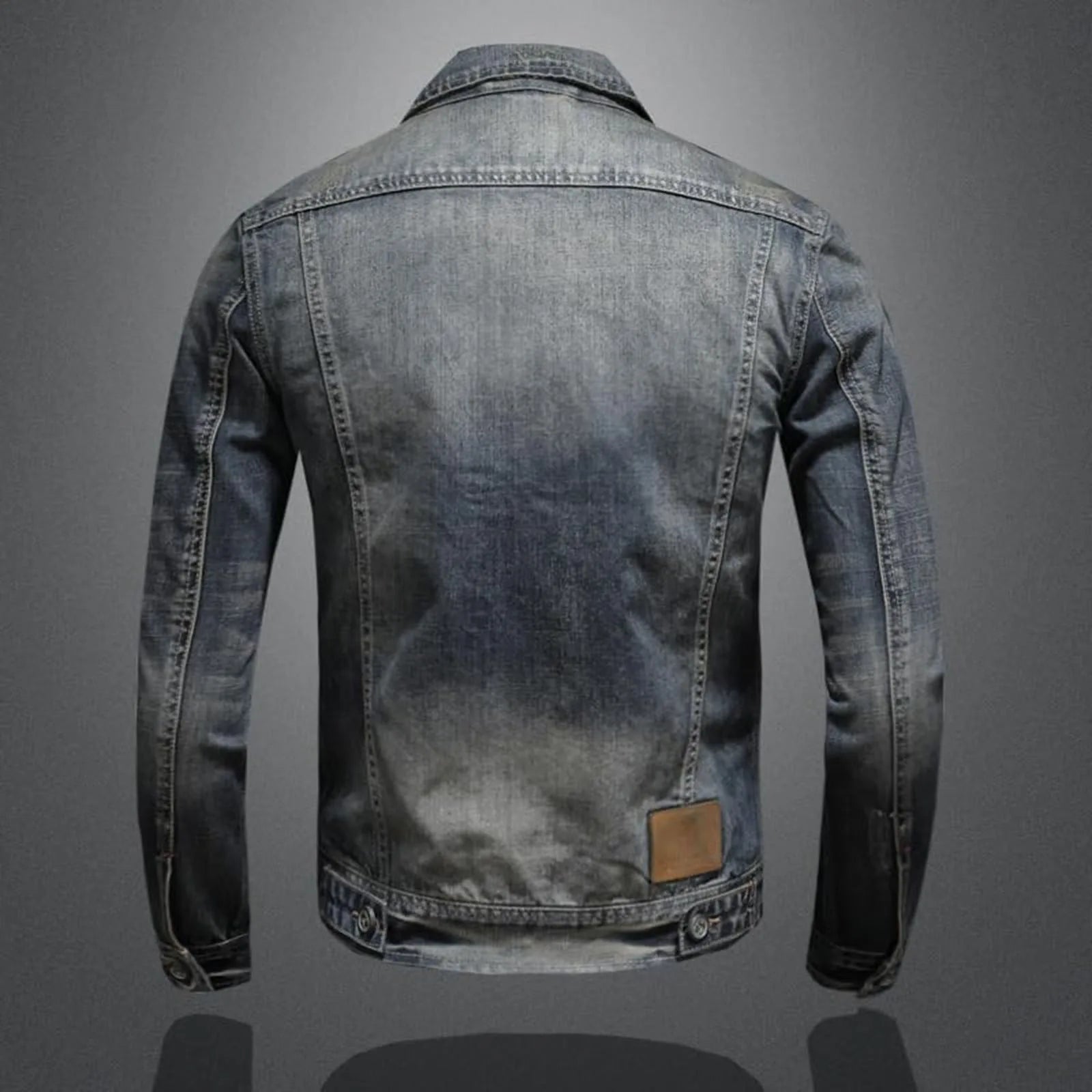 Vintage Denim Jacket Men's With Windbreak Cotton Padded Down Jacket Men's High Quality Classic Fashion New Zipper Padded Jacket