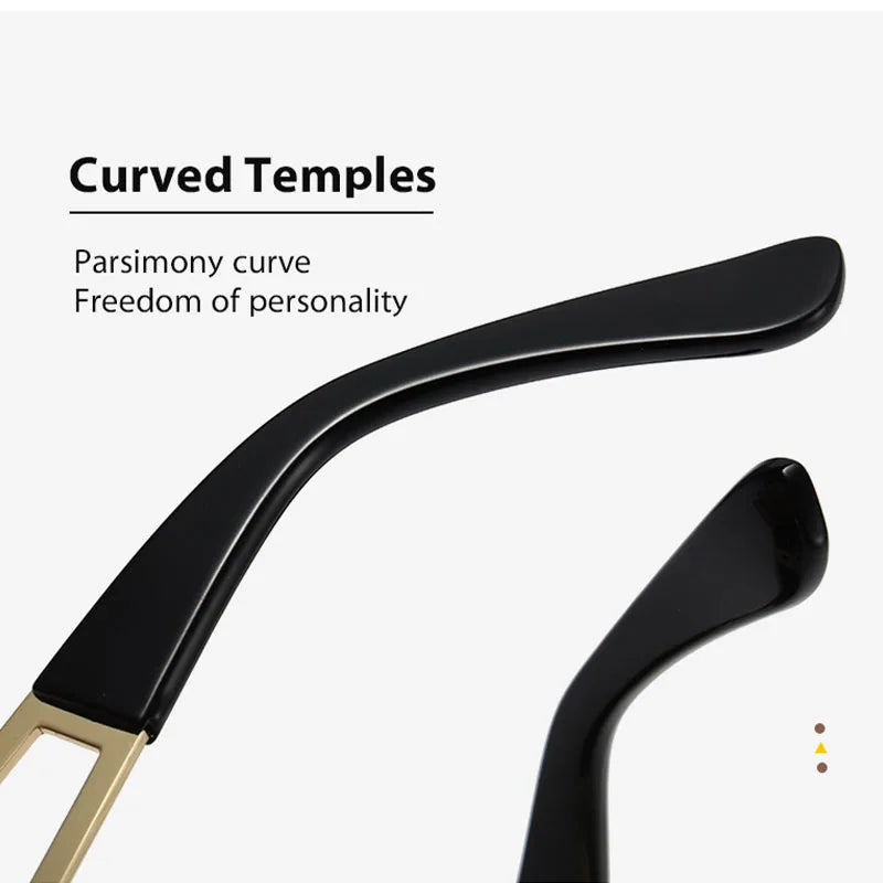 Oversized Fashion Sunglasses with Alloy Frames for Adults