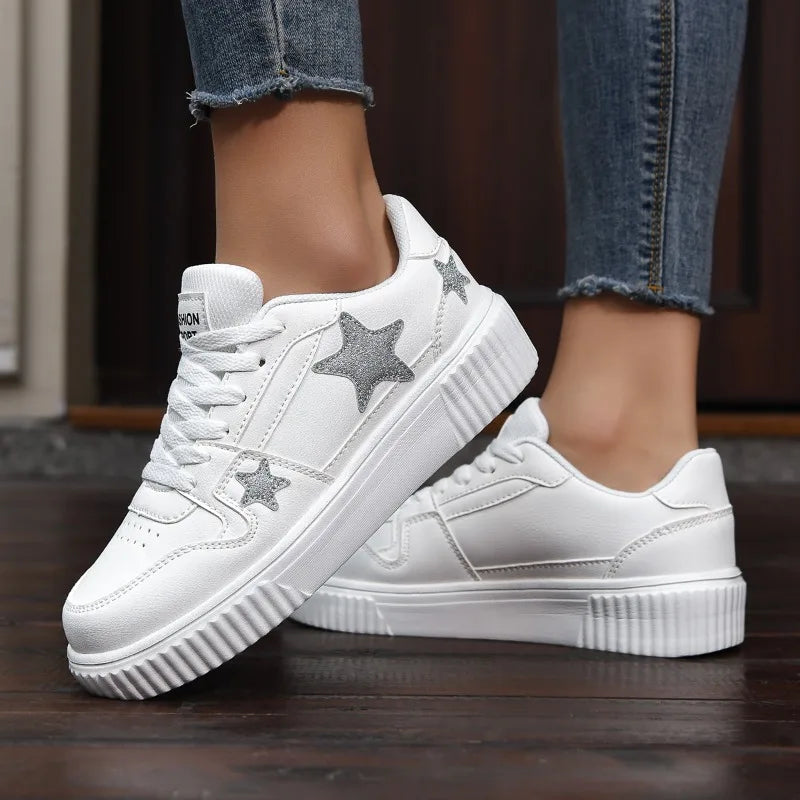 Comfortable Lace-Up Walking Sneakers for Women
