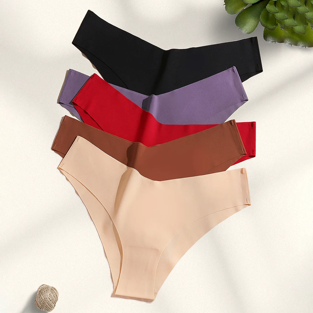 WarmSteps Women's Seamless G-String Panties 3Pcs Set