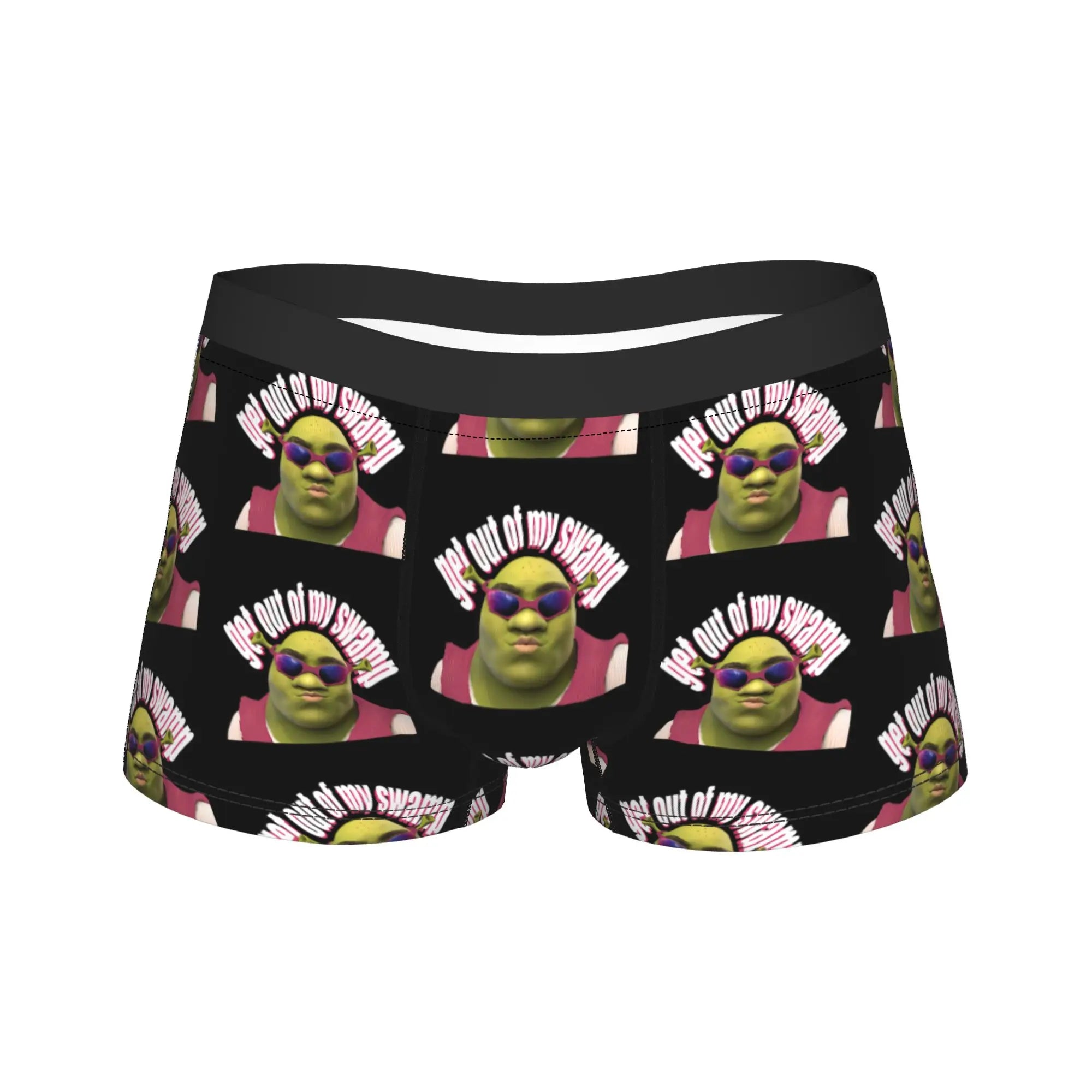 Humor Boxer Shorts for Men Cartoon Breathable Polyester M-XXL