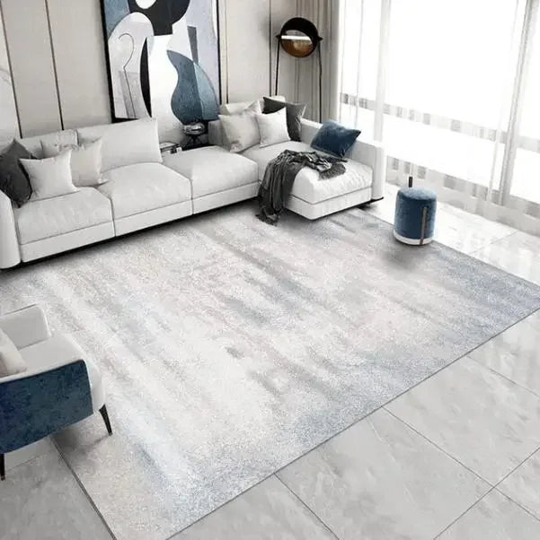 Large Gray Soft Lounge Rug for Modern Living Room and Bedroom