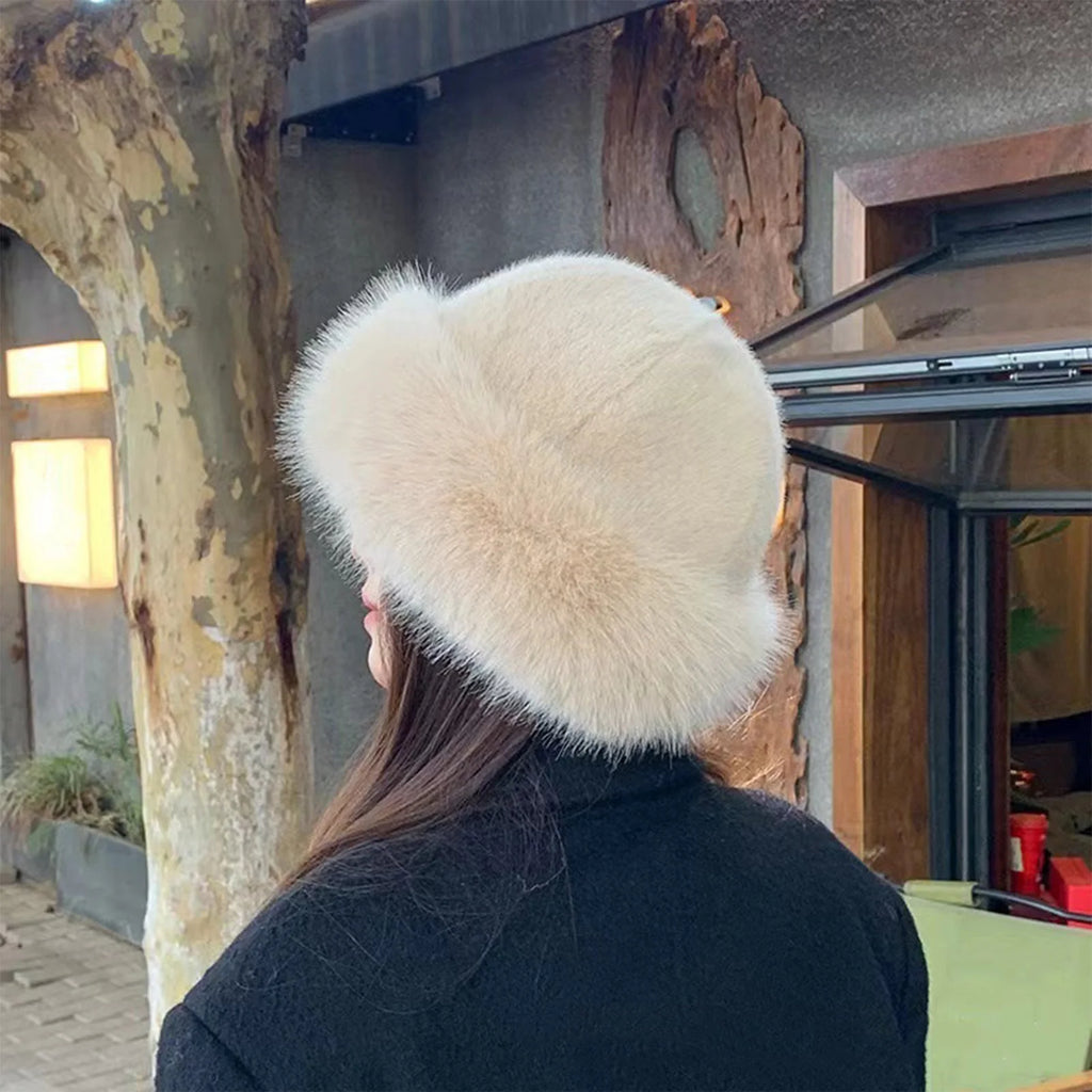 Korean Style Furry Bomber Hats for Women, Warm and Cozy