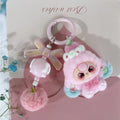 Cute Baby Doll Keychains for Kids Flocking Keyring Accessories