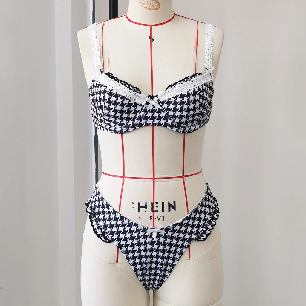 Sexy Dot Print Low Waist Bikini Set for Women