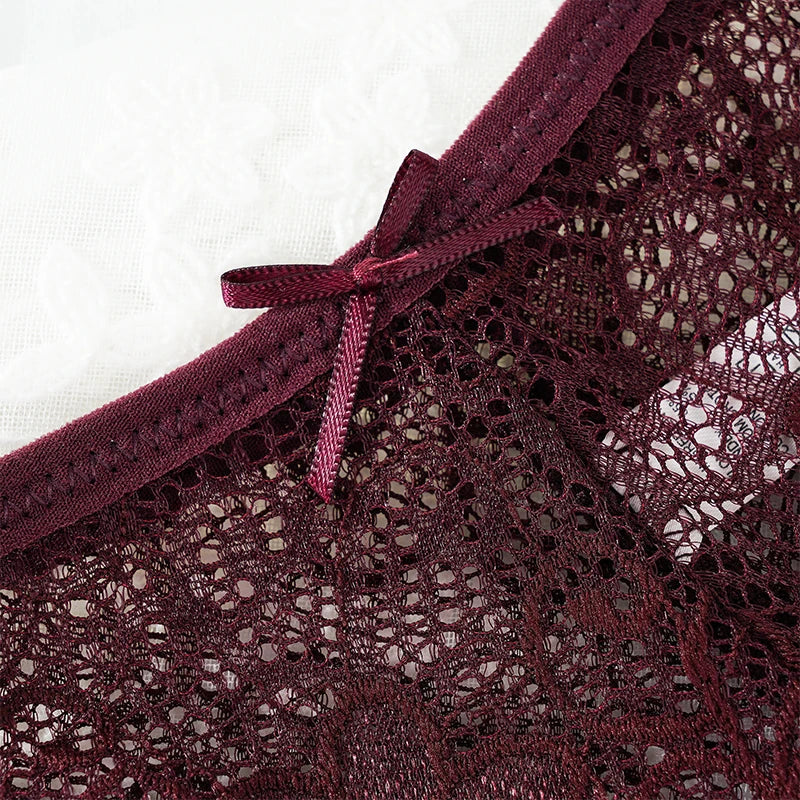 Lace Hollow Briefs Set for Women in Multiple Colors