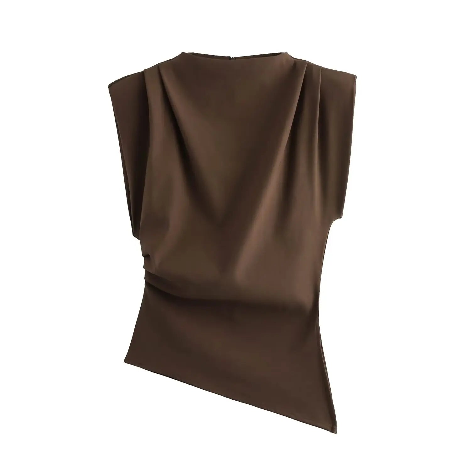 Casual Asymmetrical Tank Tops for Women in Solid Colors