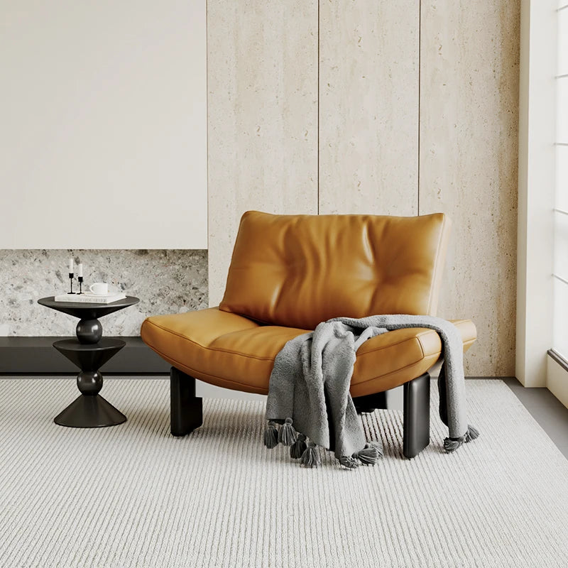 Leather Minimalist Modern Living Room Sofa by XMSJ