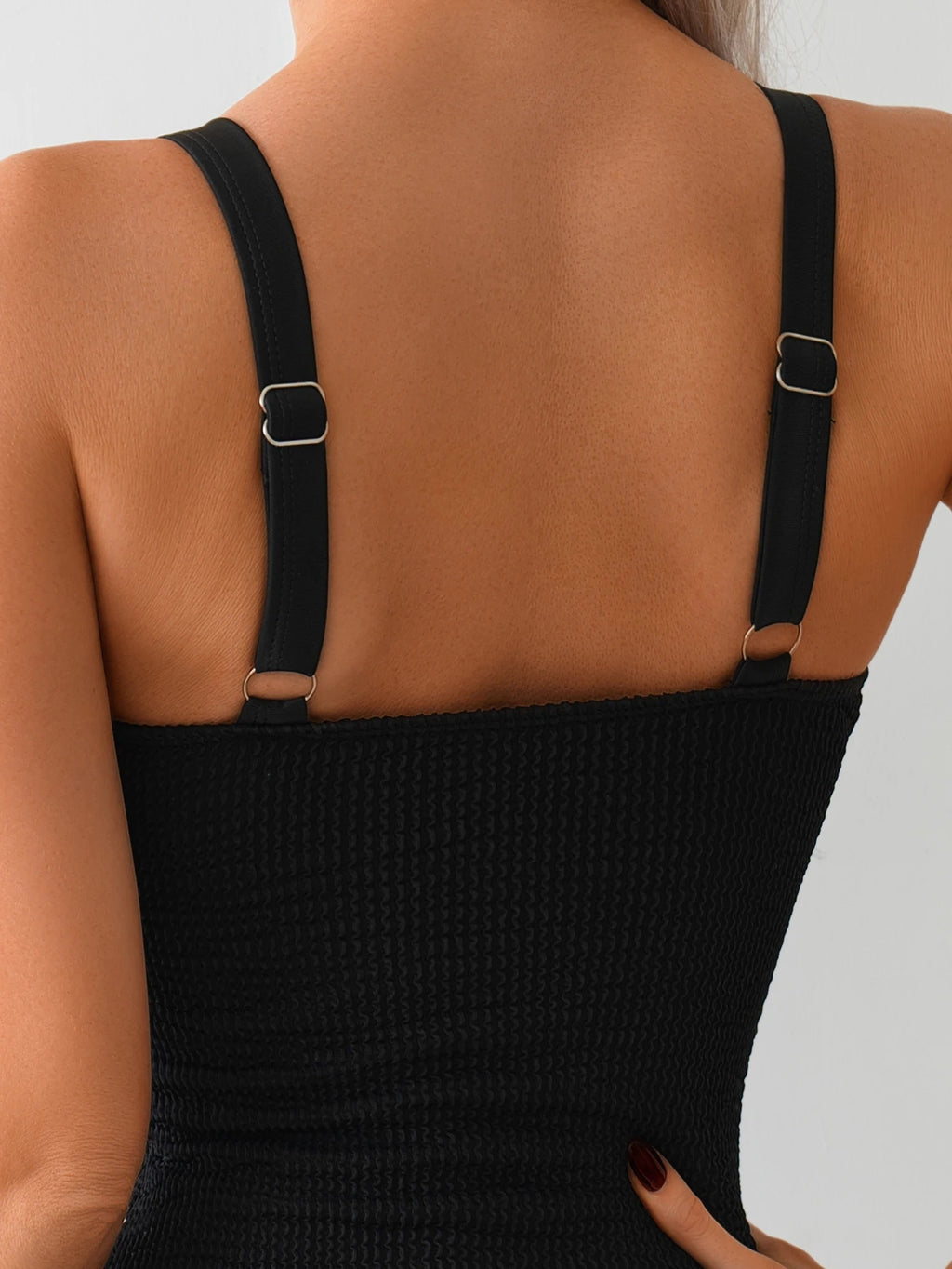 Black One-Piece Backless Swimsuit for Women by MALEY LifeStyle
