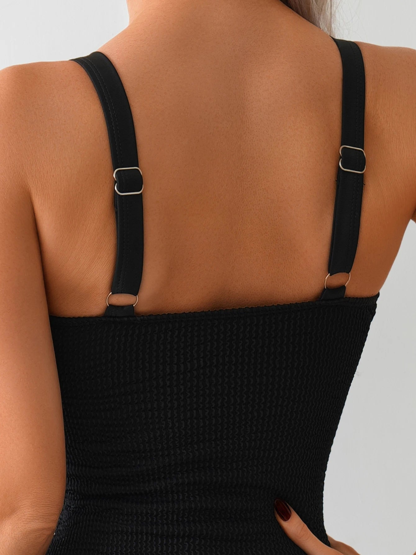 Black One-Piece Backless Swimsuit for Women by MALEY LifeStyle