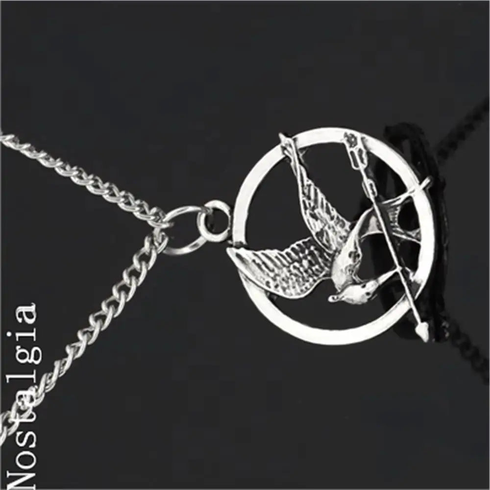 Vintage Punk Mocking Bird Pendant Necklace for Men and Women