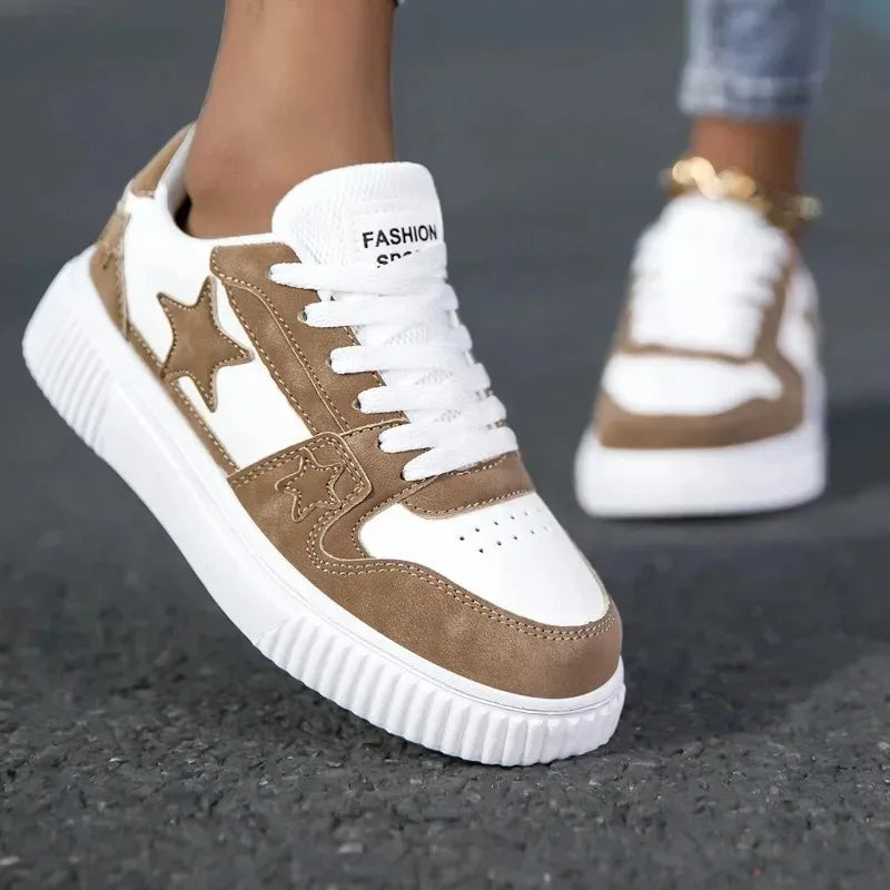Comfortable Lace-Up Walking Sneakers for Women