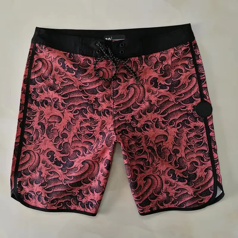 Graffiti Waterproof Board Shorts Summer Shorts Men Swimwear Men Beach Shorts Men Bermuda Short Boardshorts With Label