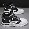 YEAE Men High Top Lace-Up Sneakers for Outdoor Walking