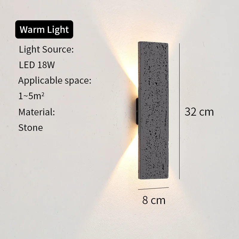 LED Aluminum Wall Sconces for Outdoor Home Lighting