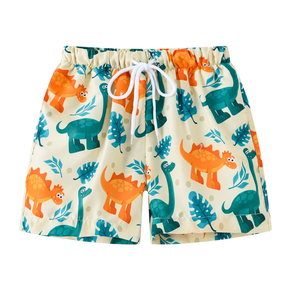 2026 Summer Boys Cartoon Swimming Trunks Beach Shorts