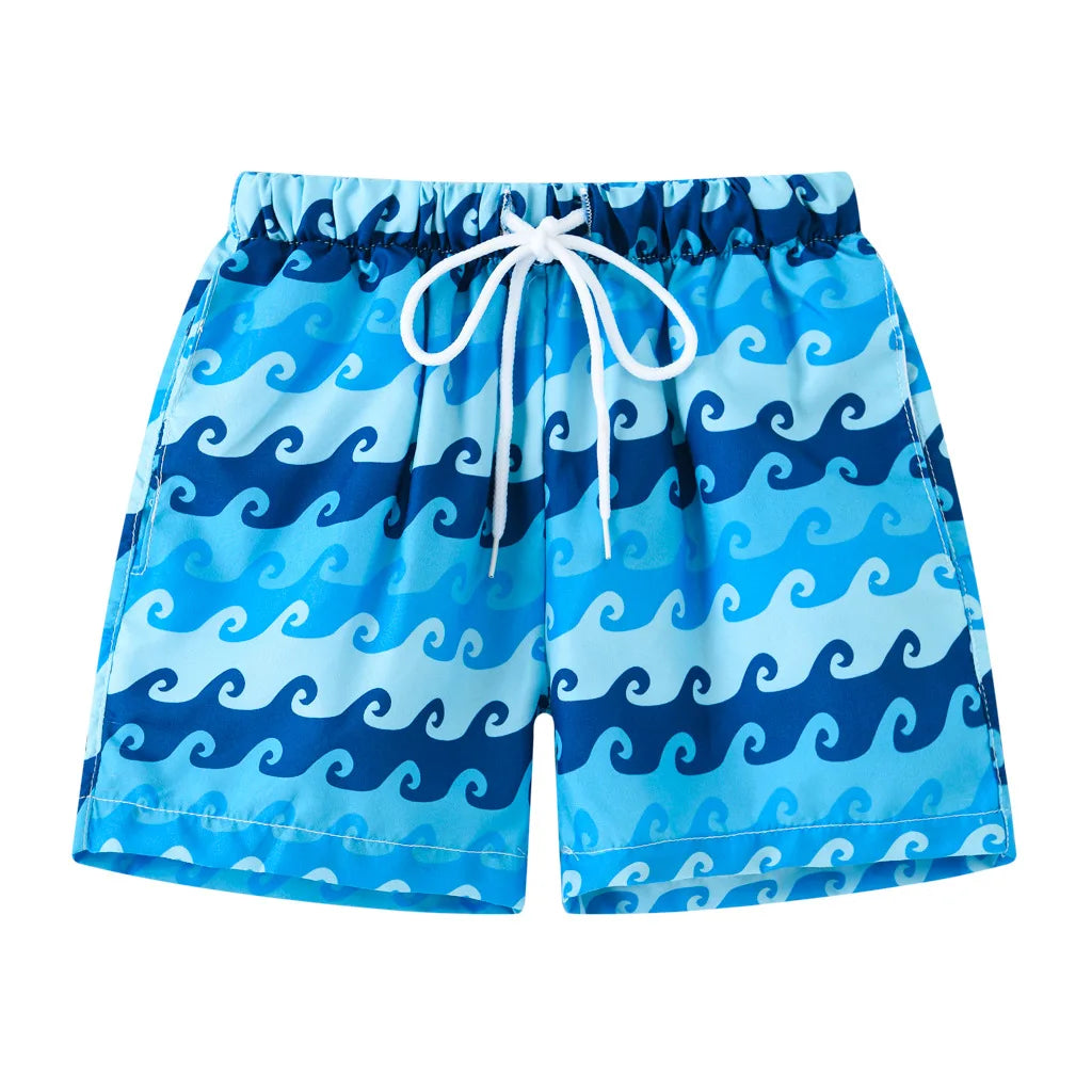 2026 Summer Boys Cartoon Swimming Trunks Beach Shorts