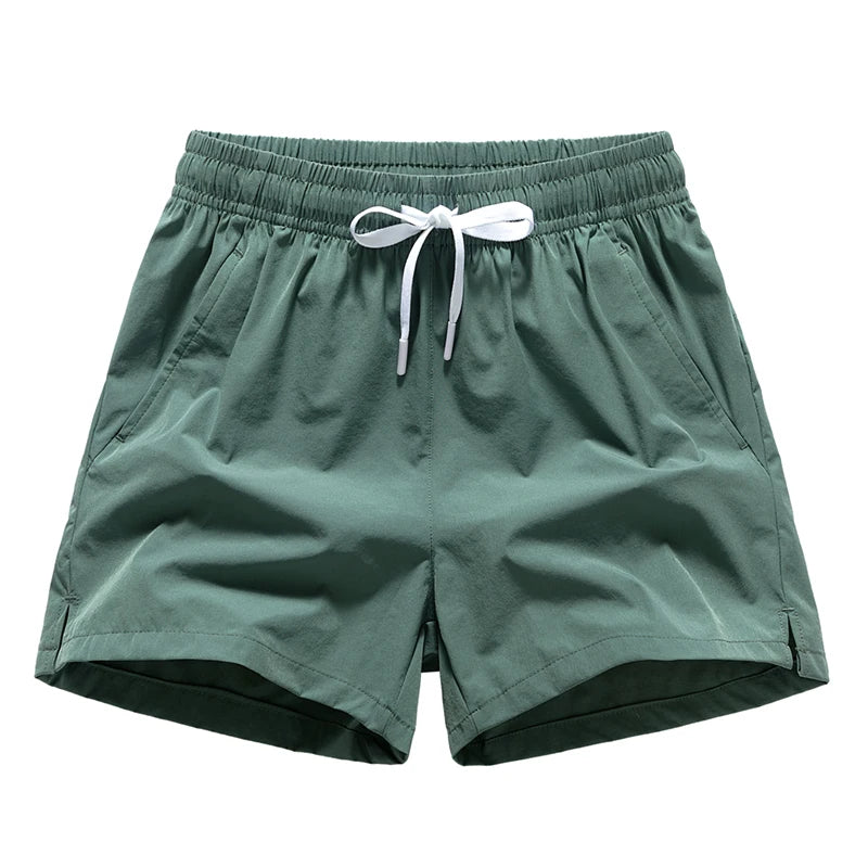 New Summer Mens Sports Sweatpants Pockets Gym Casual Shorts Basic Lightweight Pants Running Jogging Beach Shorts Men Swimwear