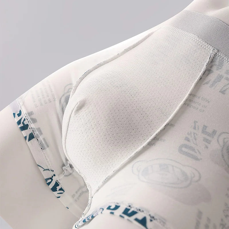 Men's Cartoon Boxer Shorts in Cotton and Elastane