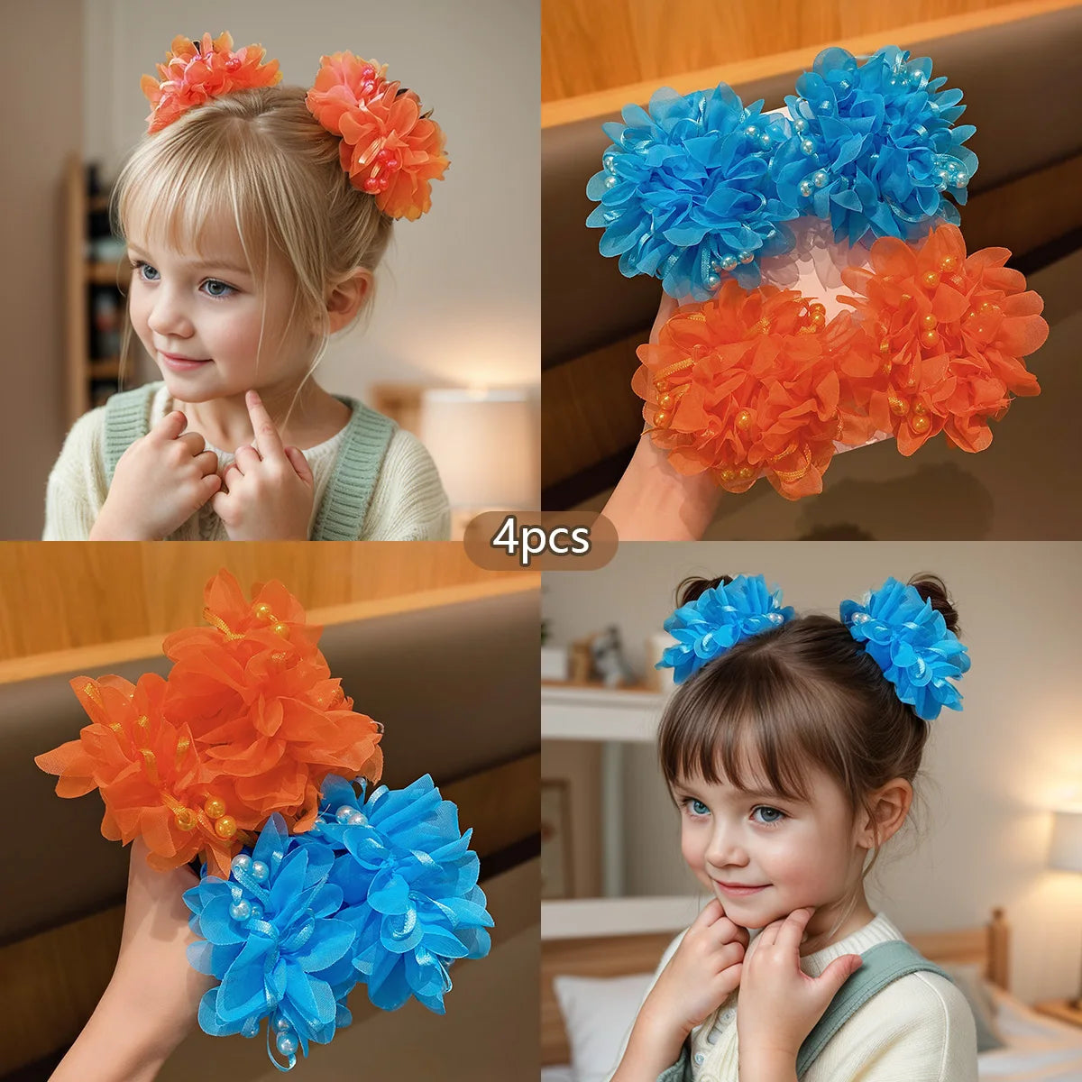Pink Acrylic Headband Hair Accessories for Little Girls