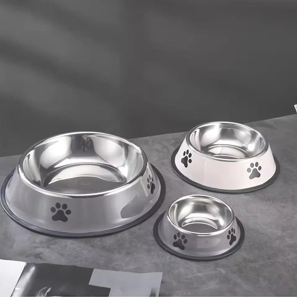 Durable Non-Slip Stainless Steel Pet Bowl for Easy Dining
