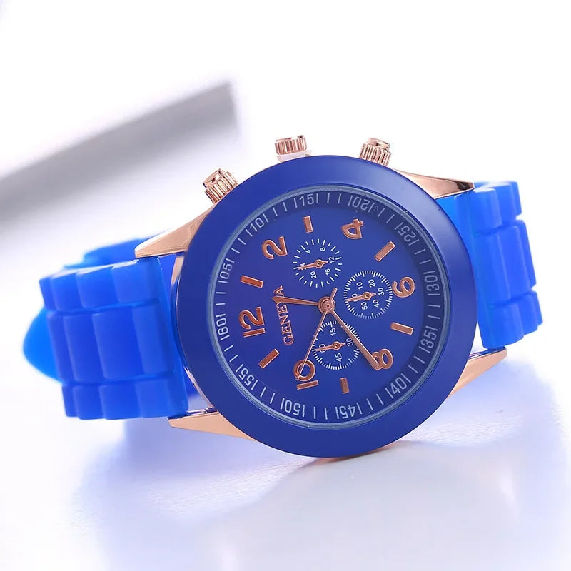 Luxury Silicone Strap Quartz Watch for Women by MALEY LifeStyle