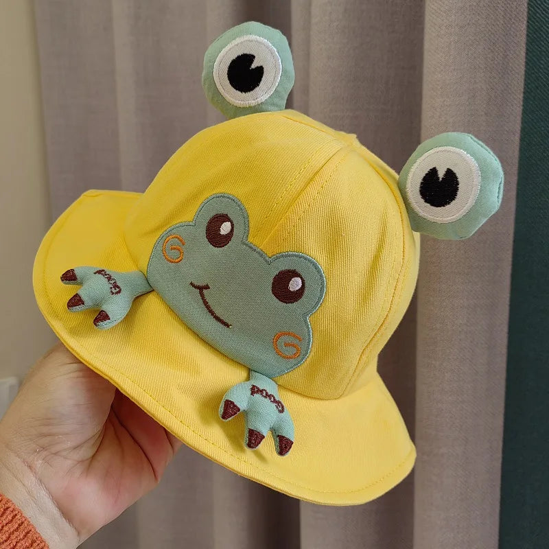 Cute Cotton Baby Bucket Hat for Kids Summer Outdoor Fun