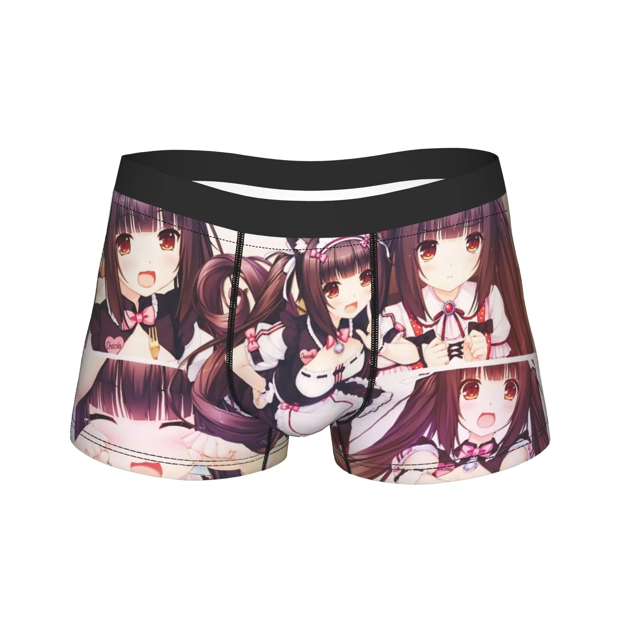 Men's Funny Cartoon Boxer Shorts Breathable Polyester Underwear