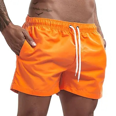 Men's Quick Dry Board Shorts with Pockets for Summer Beach