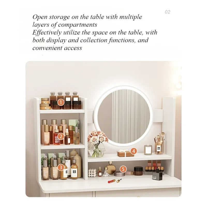 Modern Minimalist Dresser with Mirror for Small Spaces