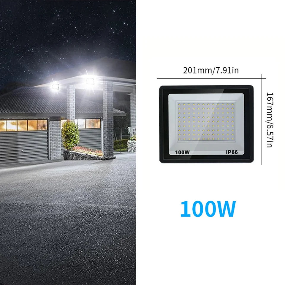 Aluminum LED Floodlights for Outdoor Garden and Garage Use