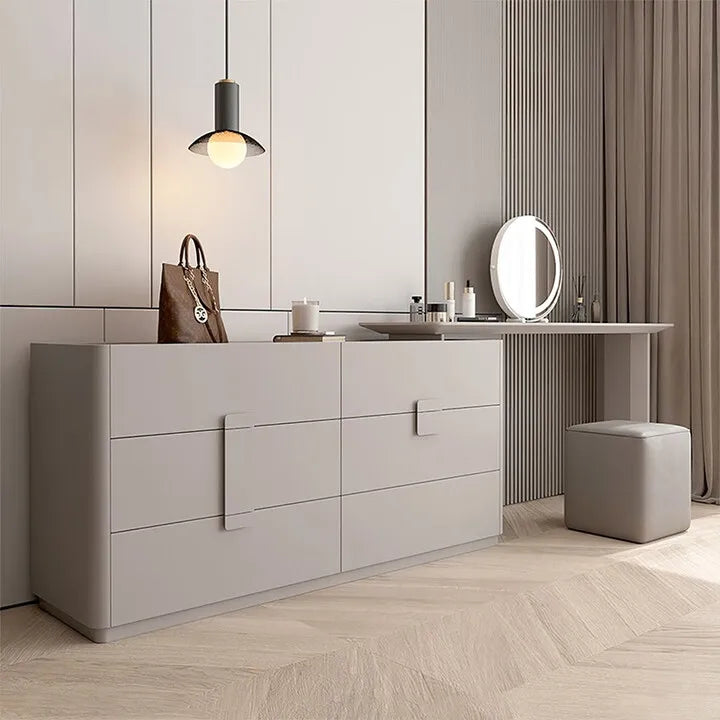 Modern Morocco Wooden Makeup Table with Mirror by YQXH