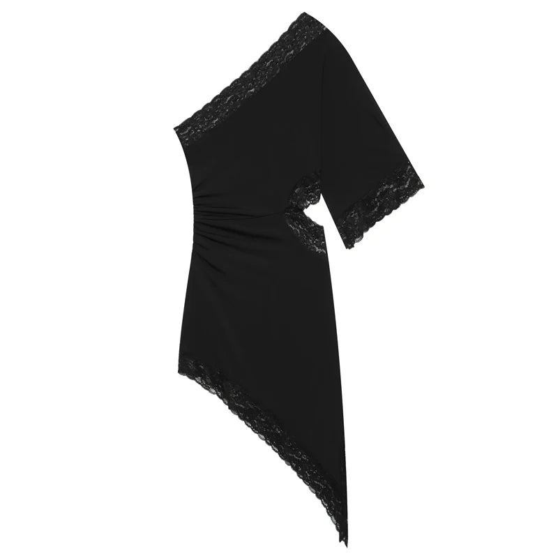 Elegant Backless Lace Dress for Summer Parties