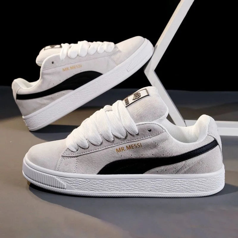 Men's Breathable Casual Lace-Up Shoes with Thick Soles