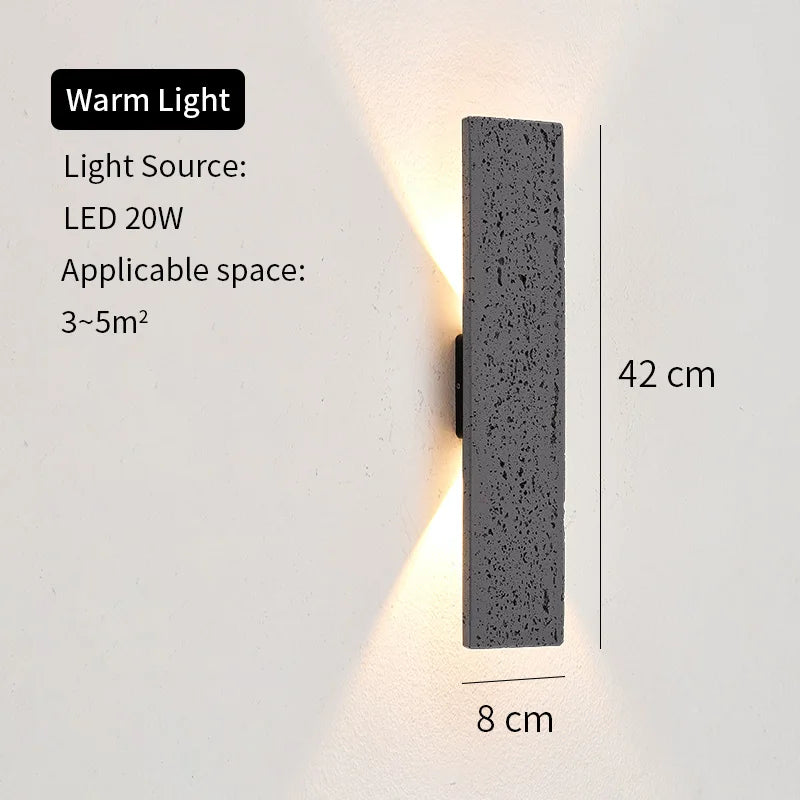 LED Aluminum Wall Sconces for Outdoor Home Lighting