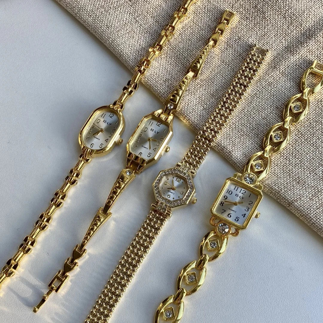 Elegant Gold Bracelet Watch for Women by KCALOE