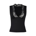 Sexy Lace V Neck Girdling Waist Tank Top Women Sleeveless Bare Midriff Halter Crop Tops Camisole Female Tube Top Cropped Vest