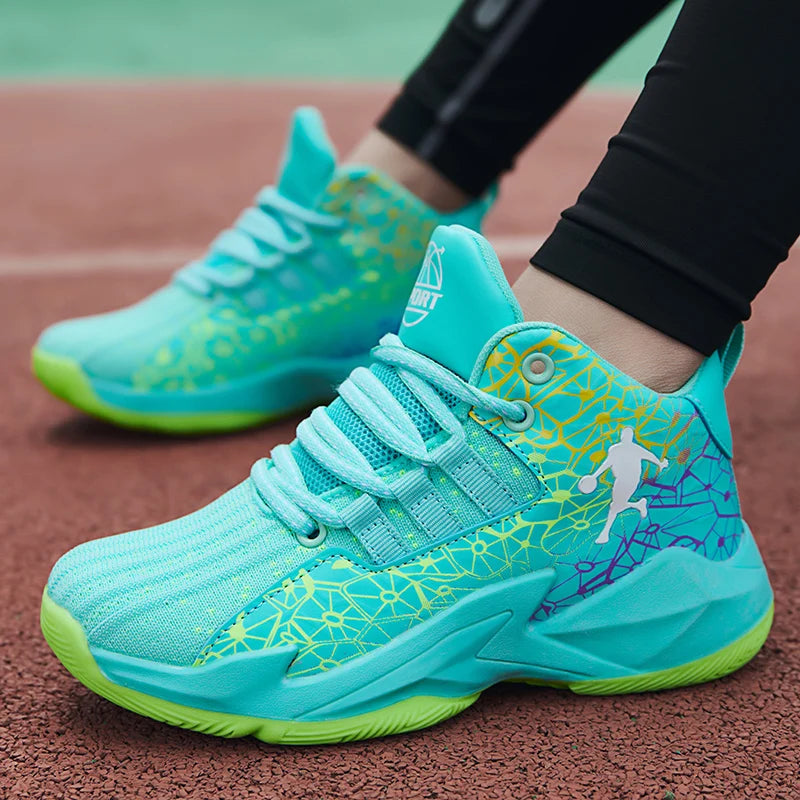 2026 Boys Basketball Sneakers Comfortable Lace-Up Shoes