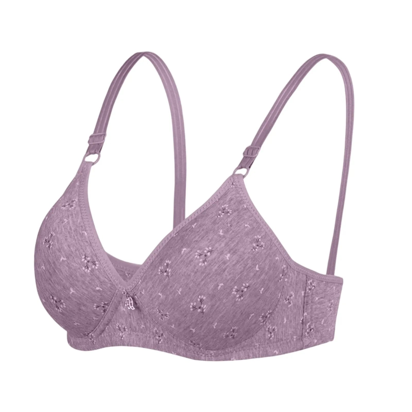 MALEY LifeStyle Women's Seamless Cotton Bra with Half Cup Design