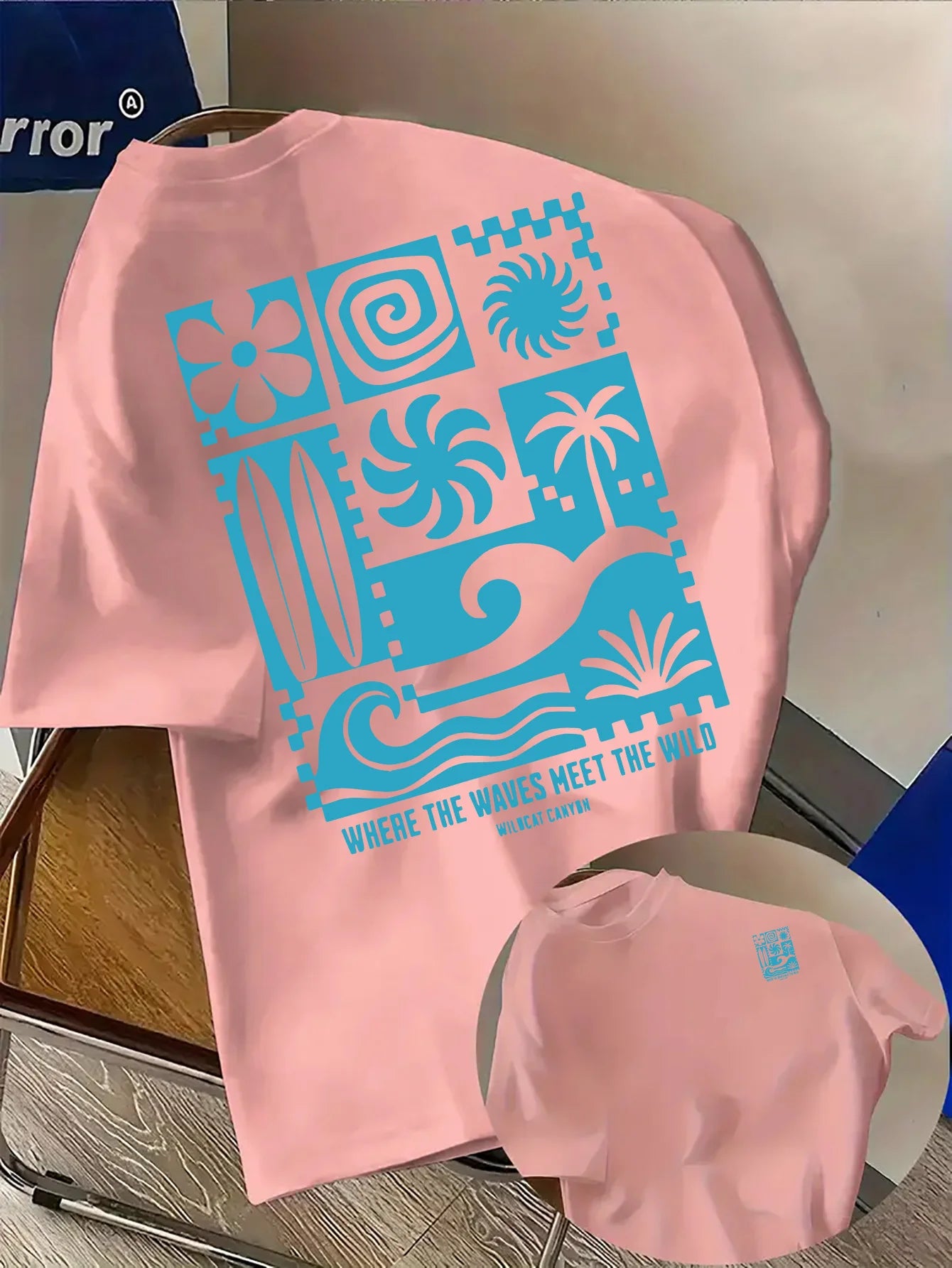 Men's Beach Style Printed T-Shirt in 100% Cotton
