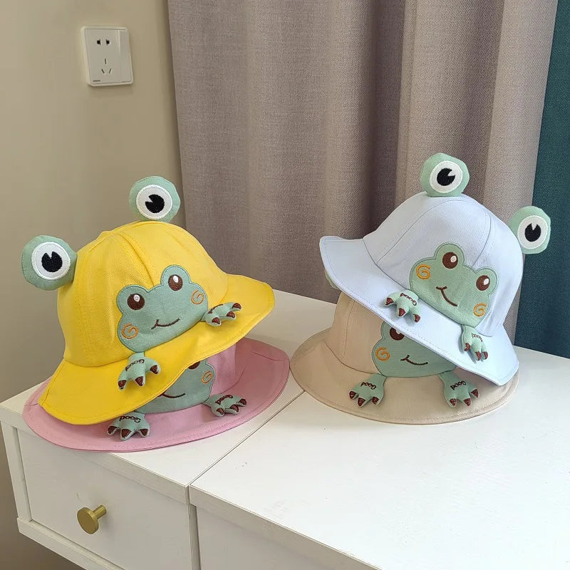 Cute Cotton Baby Bucket Hat for Kids Summer Outdoor Fun