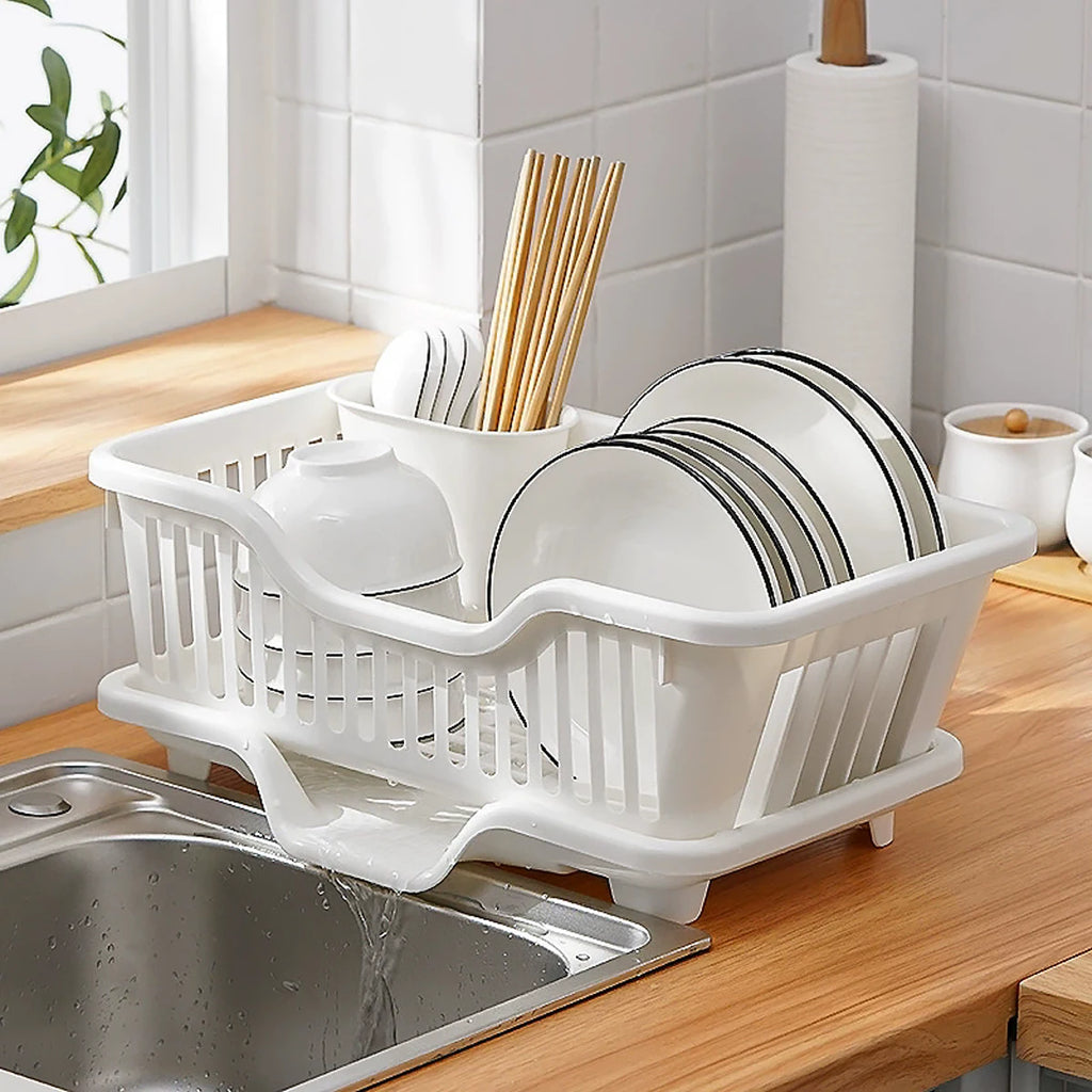 Kitchen Sink Drain Bowl Rack for Organized Countertop Storage