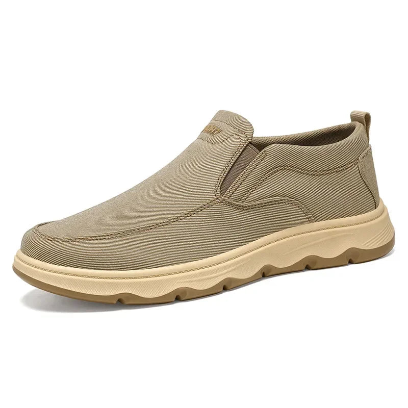 Men's Casual Slip-On Loafers in Canvas for Autumn 2025