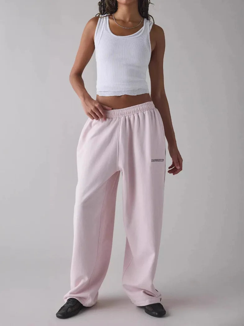 Wide Leg Stripe Trousers for Women by CONGRUN