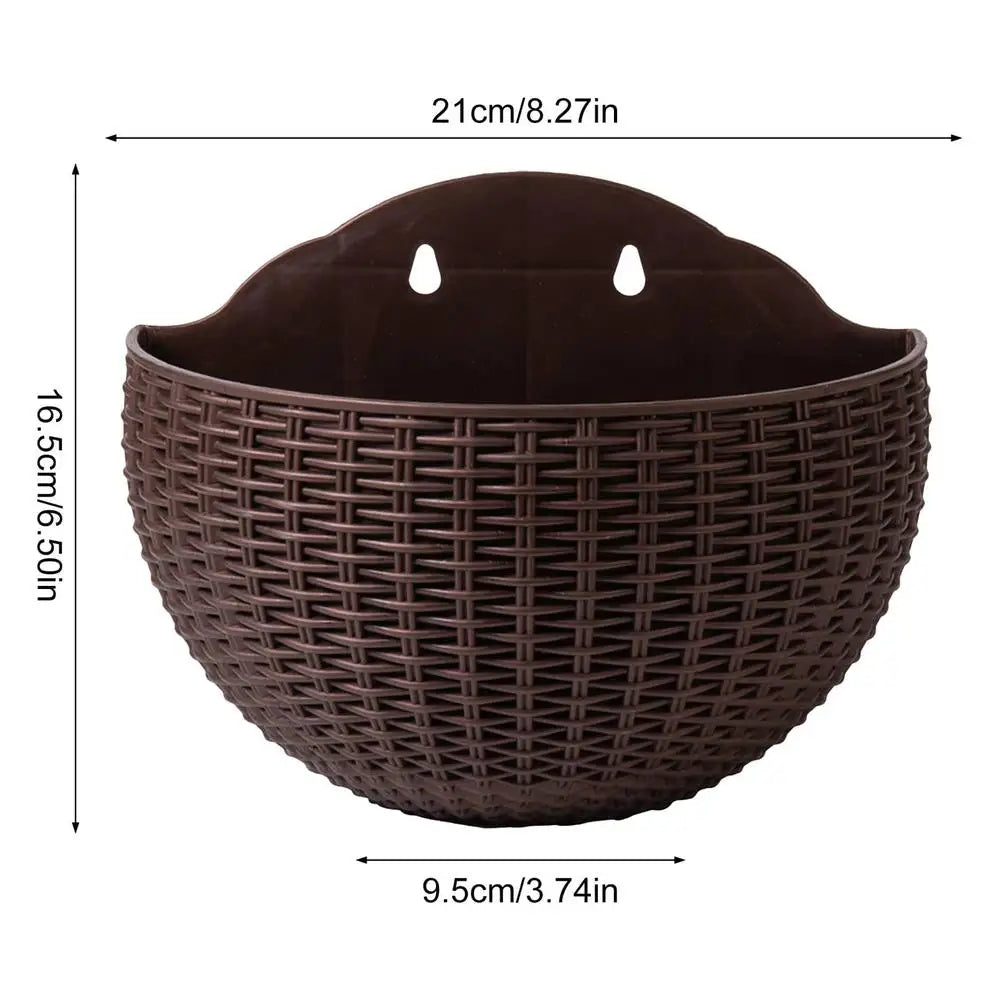 Exquisite Plastic Wall Hanging Flower Pot for Garden Decor