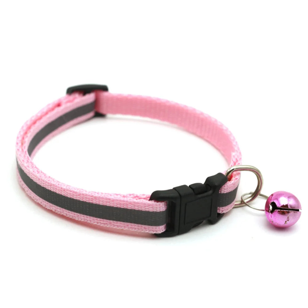 Reflective Bell Pet Collar for Small Dogs and Cats - 2 Pack