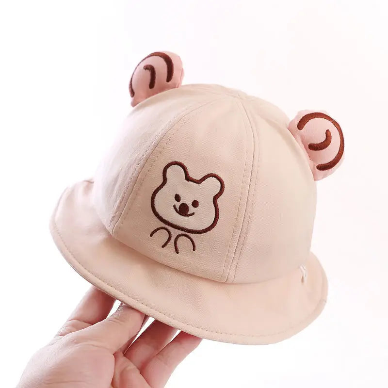 Cute Cotton Baby Bucket Hat for Kids Summer Outdoor Fun