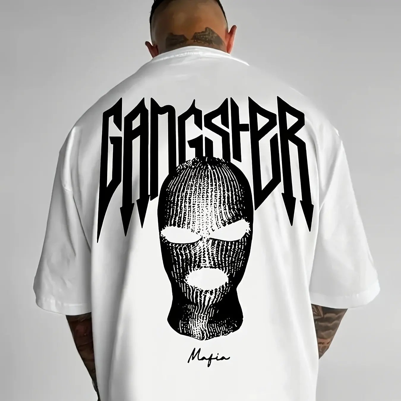 Men's Street Style Round Neck T-shirt, Bold and Interesting Printed T-shirt for Casual Street Wear